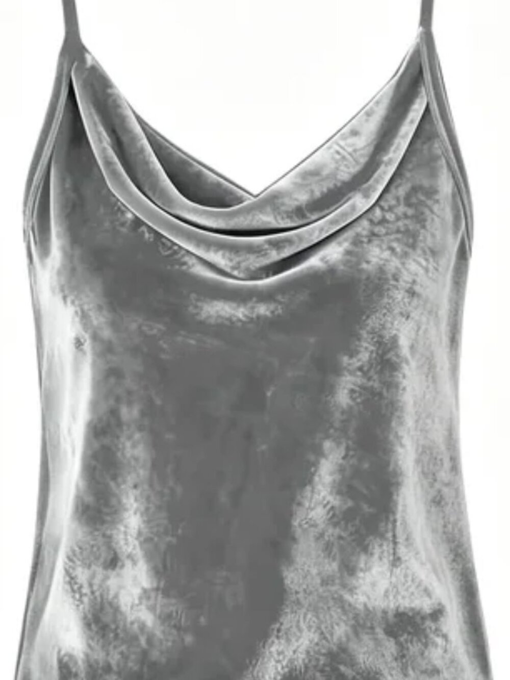 Drape Velvet Cowl Camisole Top